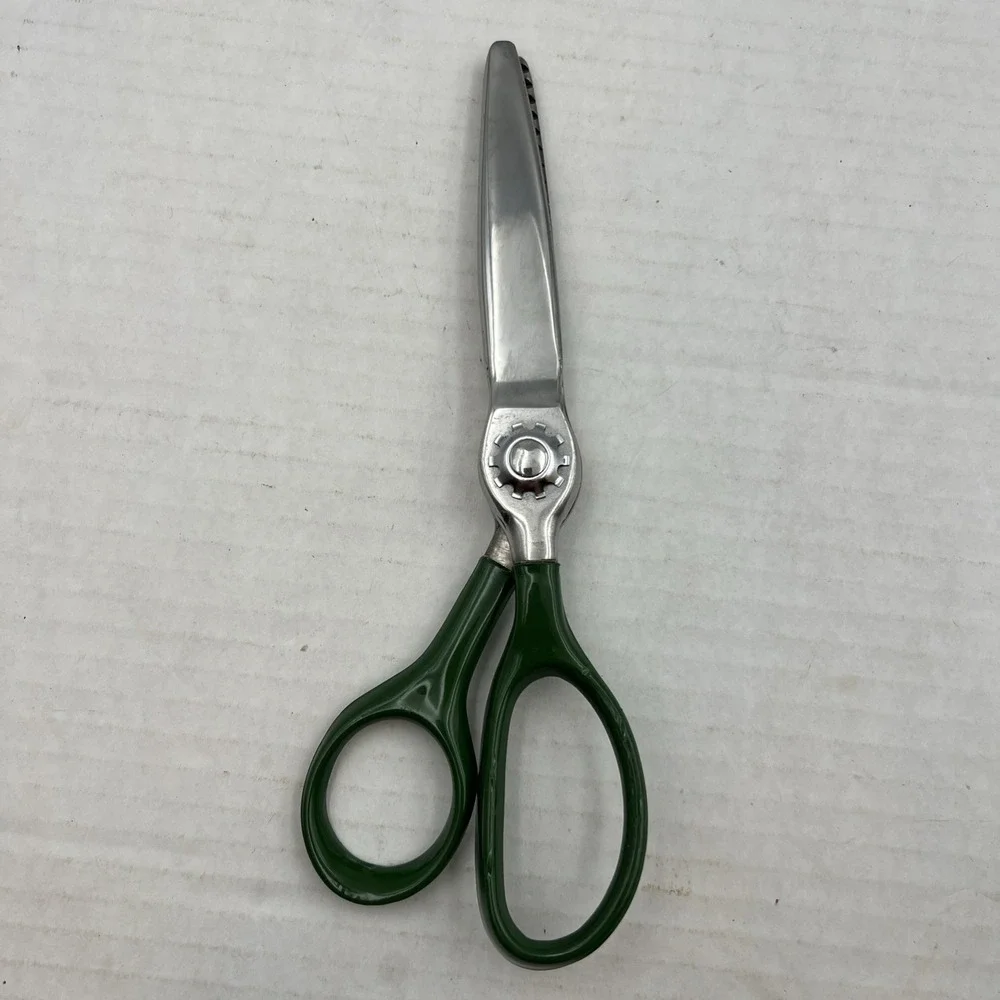 Domestic Stainless Steel Pinking Shears Without Box Vintage Made‎ In USA